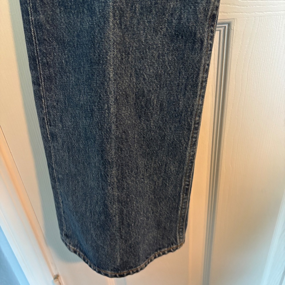 NEW AGOLDE Women 100% Organic Cotton Vintage High Rise Flare Medium Wash Jean 32 - Picture 8 of 16